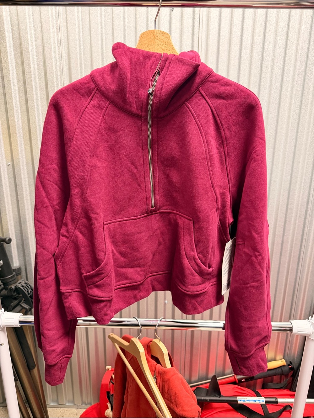 NWT Lululemon Scuba Oversized Funnel-Neck Half Zip - Deep Luxe - M/L